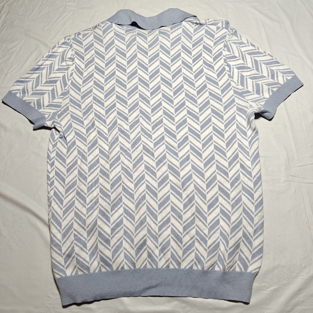 J. Ferrar Johnny Collar Mens Short Sleeve Polo Sweater NWT Size M - Picture 2 of 7